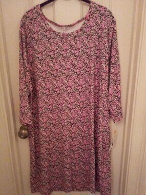 LuLu-B 3/4 Sleeve Travel Dress - 1X - NWT